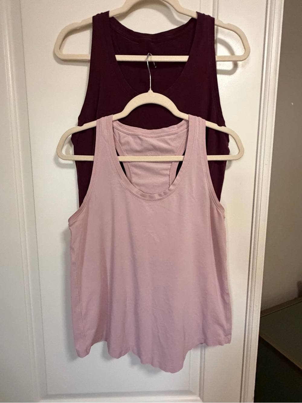 🍋💕2-piece bundle🍋 lululemon Love Racerback Tank Tops Pink & Burgundy🍋